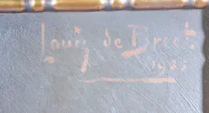 Louis de Breet - Olieverf op paneel, Maagd Maria - Ingelijst kopen? Bied vanaf 100!