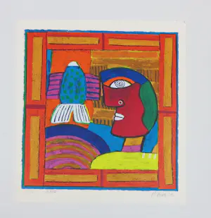 Clemens Briels - Zeefdruk, Zonder titel kopen? Bied vanaf 1!