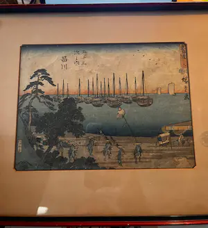 AcheterAndo Hiroshige - Shinagawa: Yatsuyama van de Tokaido serie? Enchérissez de 100!