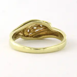 WEMPE 14k geel gouden ring met briljant geslepen diamant tot. 0.10ct kopen? Bied vanaf 310!
