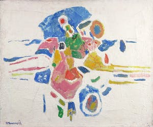 Joop Kropff - Olieverf op doek, Compositie - Ingelijst kopen? Bied vanaf 100!