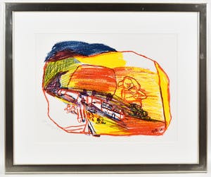 Pieter Defesche - geel en rood omlijnd kopen? Bied vanaf 100!