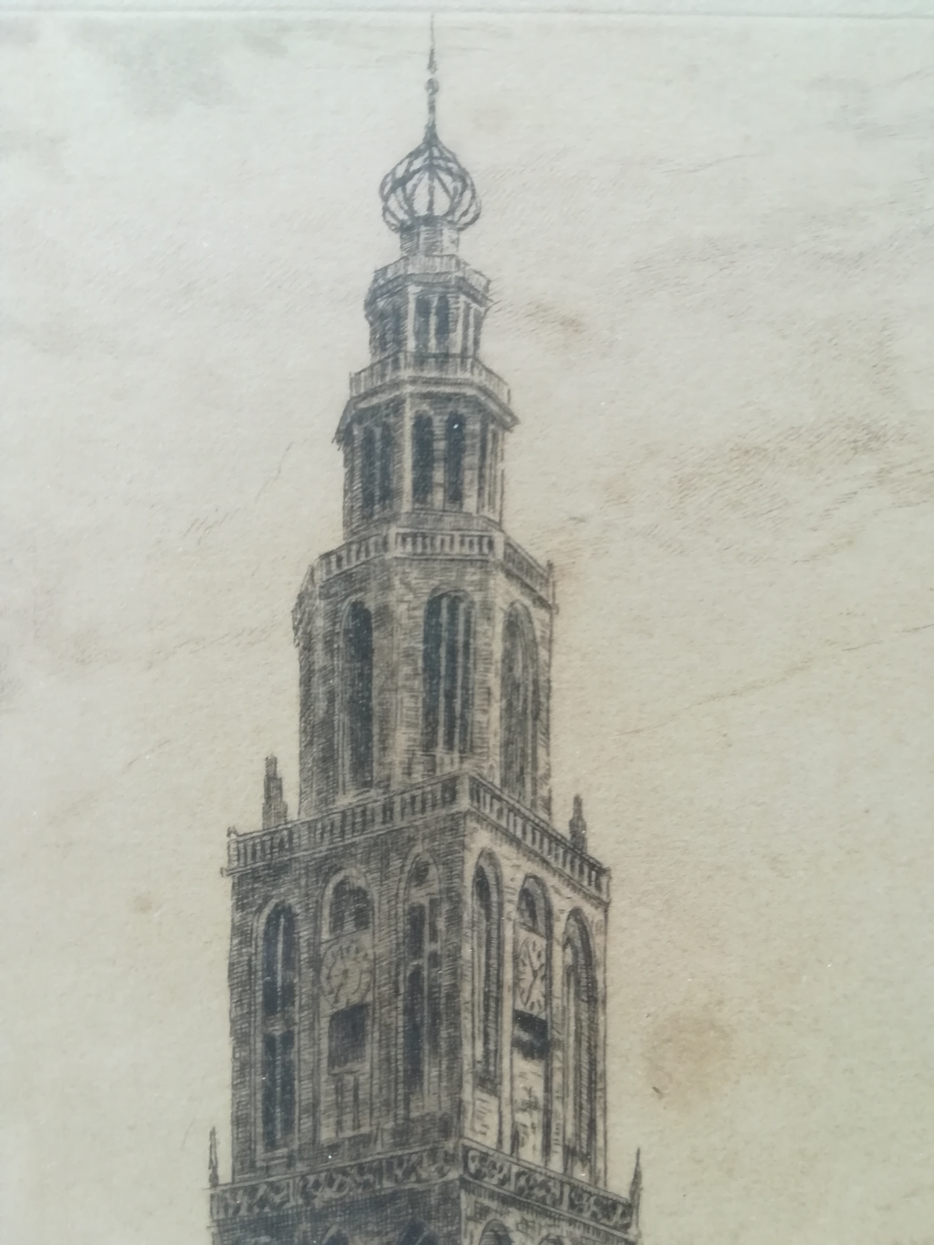 Niet of onleesbaar gesigneerd - Martinitoren Groningen  kopen? Bied vanaf 1!