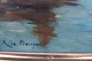 Rene De Baugnies - Schip aan de kade . kopen? Bied vanaf 110!