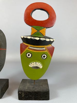 Bobo - 2 African BOBO passport masks - Nigeria. kopen? Bied vanaf 15!