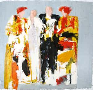 Wil Willemsen - Zeefdruk, Intermezzo (Groot) verkocht voor € 40!