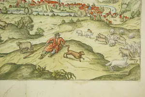 Ludovico Guicciardini - Aanzicht op de stad Limburg - België kopen? Bied vanaf 35!