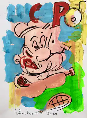 Peter Klashorst - Popeye verkocht voor € 49!