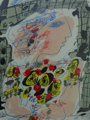 Kees Salentijn - VESTIDOS V / KLEURZEEFDRUK / 66x51cm / KADER / SIG / 2012 kopen? Bied vanaf 60!