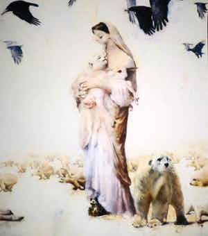 Chris Berens - Giclée, Heaven on their minds (Groot!) verkocht voor € 400!