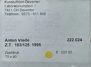 Anton Vrede - Mens & Dier kopen? Bied vanaf 130!