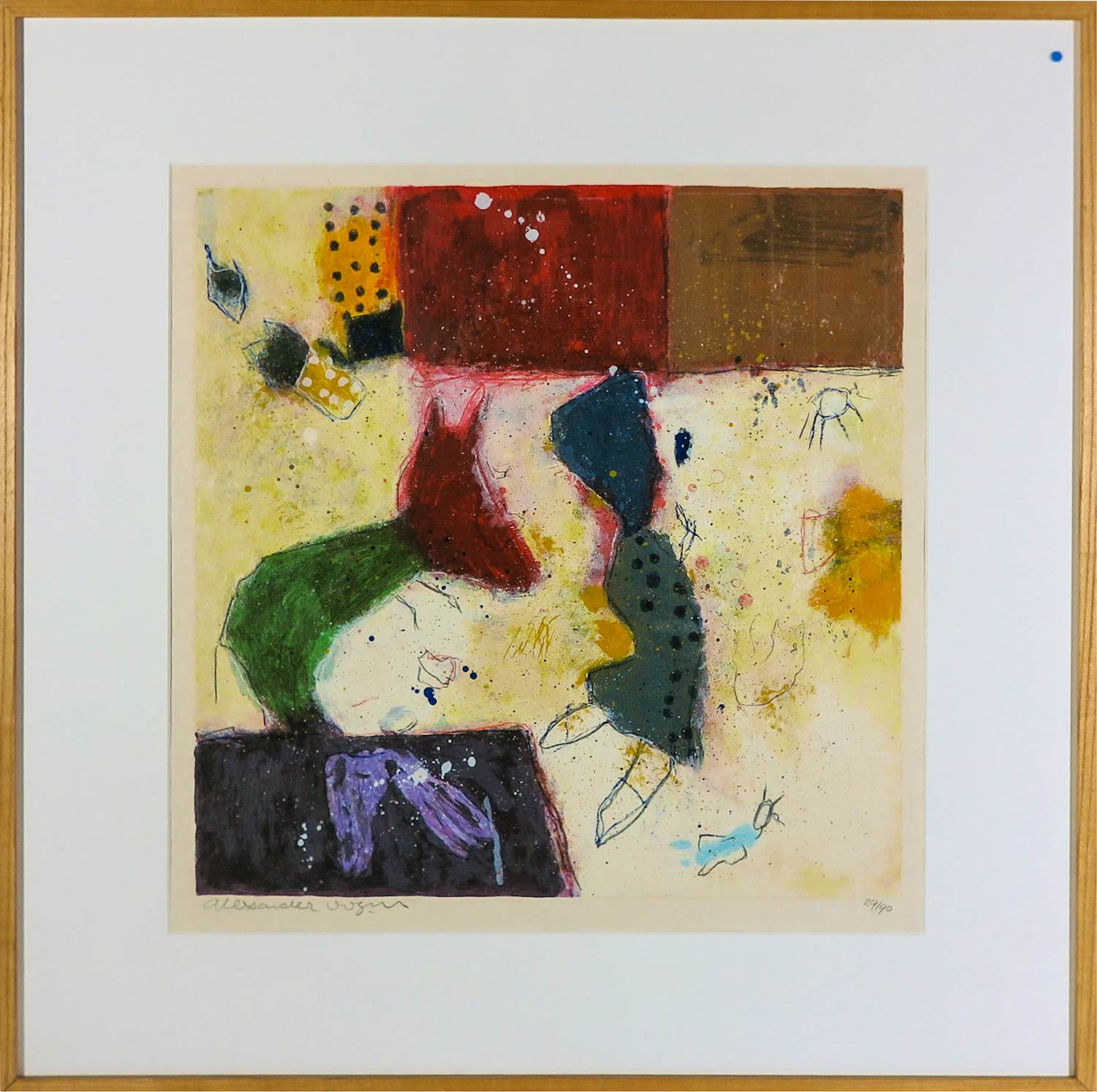 Alexander Vogels - Zeefdruk, Z.T - Ingelijst kopen? Bied vanaf 50!