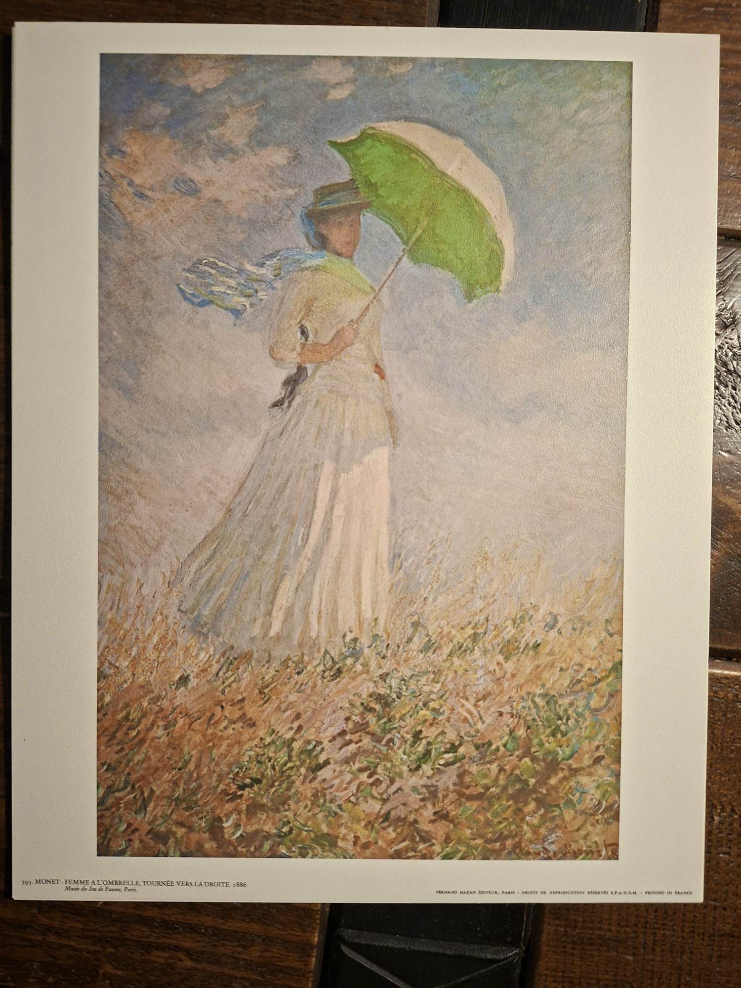 Claude Monet - Femme a l'ombrelle, tournee vers la droite kopen? Bied vanaf 40!