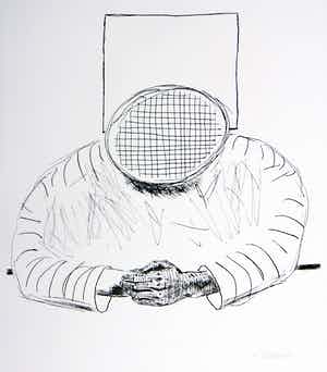 Roger Raveel - Wegdoezelen in de kosmos (zeer zeldzaam) verkocht voor € 500!