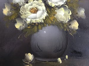 Niet of onleesbaar gesigneerd - Pot met bloemen. kopen? Bied vanaf 1!