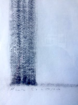 Henk de Looper - "Compositie met Driehoek" - Tekening, Ingelijst kopen? Bied vanaf 65!