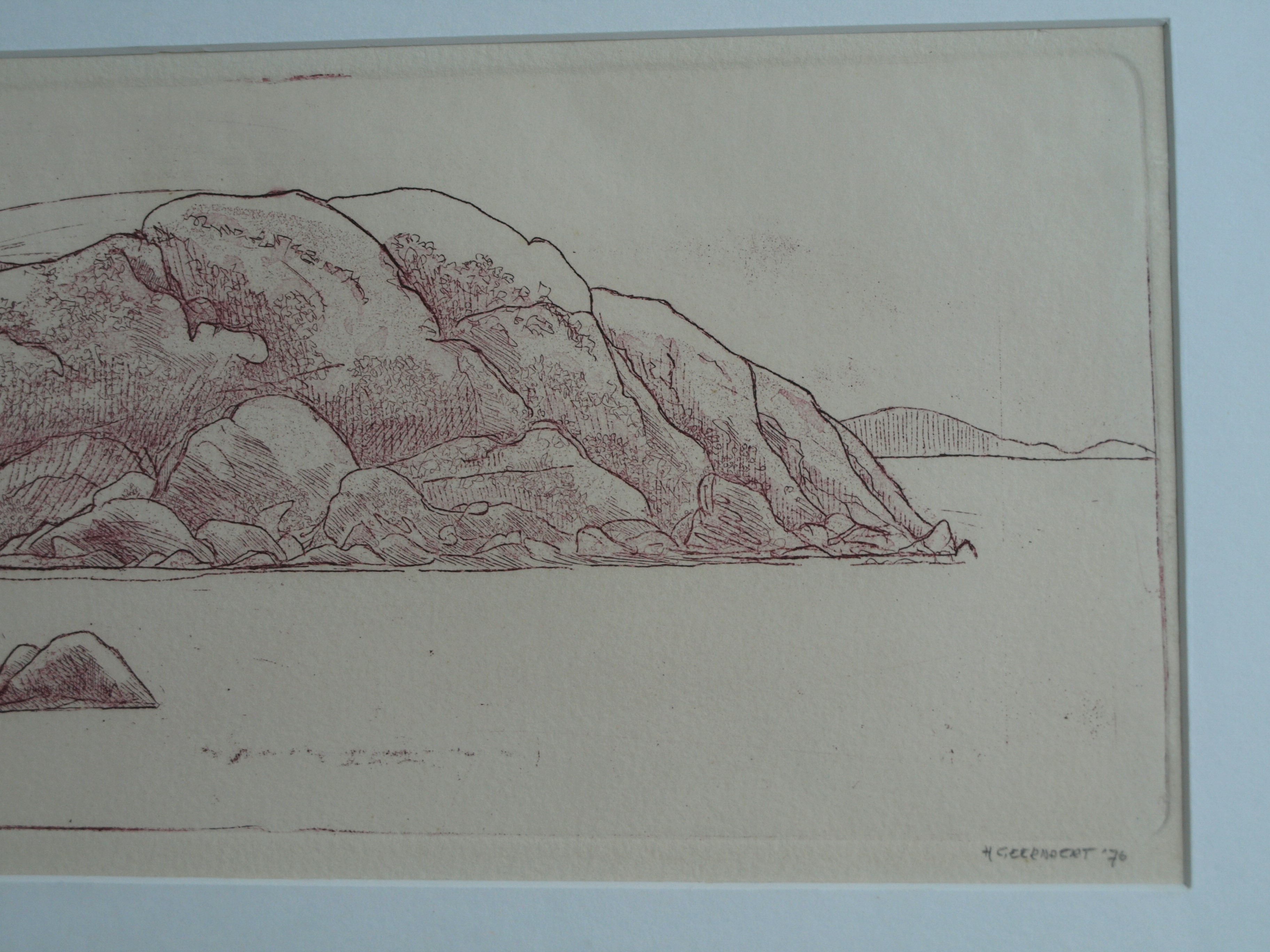 Hans Geernaert - Ets , Dingle Bay, Ierland – gesigneerd & ingelijst – 1976 kopen? Bied vanaf 10!