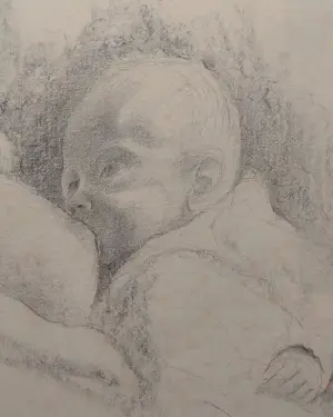 Jan Sluijters - Jan Sluyters jr. 1914-2005. Mooi getekende baby !! 1941 kopen? Bied vanaf 50!