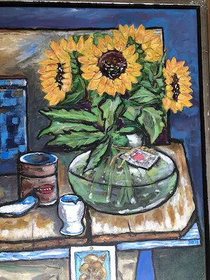 Ben Rikken - Stilleven met zonnebloemen kopen? Bied vanaf 125!