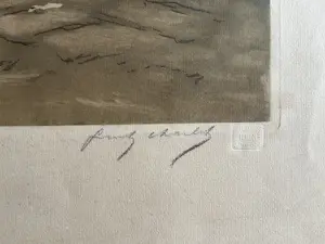Franz Charlet - Auf Volendam - Große signierte Original Lithographie von 1912 kaufen? Bieten Sie von 120!