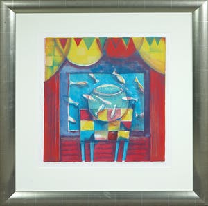 Marianne Aulman - Litho, Casa Azul II - Ingelijst kopen? Bied vanaf 1!