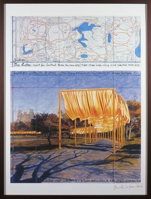 Christo - Christo - Handgesigneerd exemplaar The Gates - Ingelijst kopen? Bied vanaf 150!