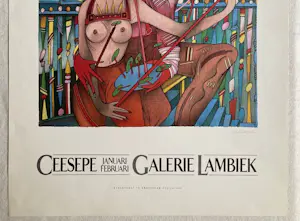 Carlos Ceesepe - Affiche Expositie Galerie Lambiek , La clase obrera - 1990 kopen? Bied vanaf 80!