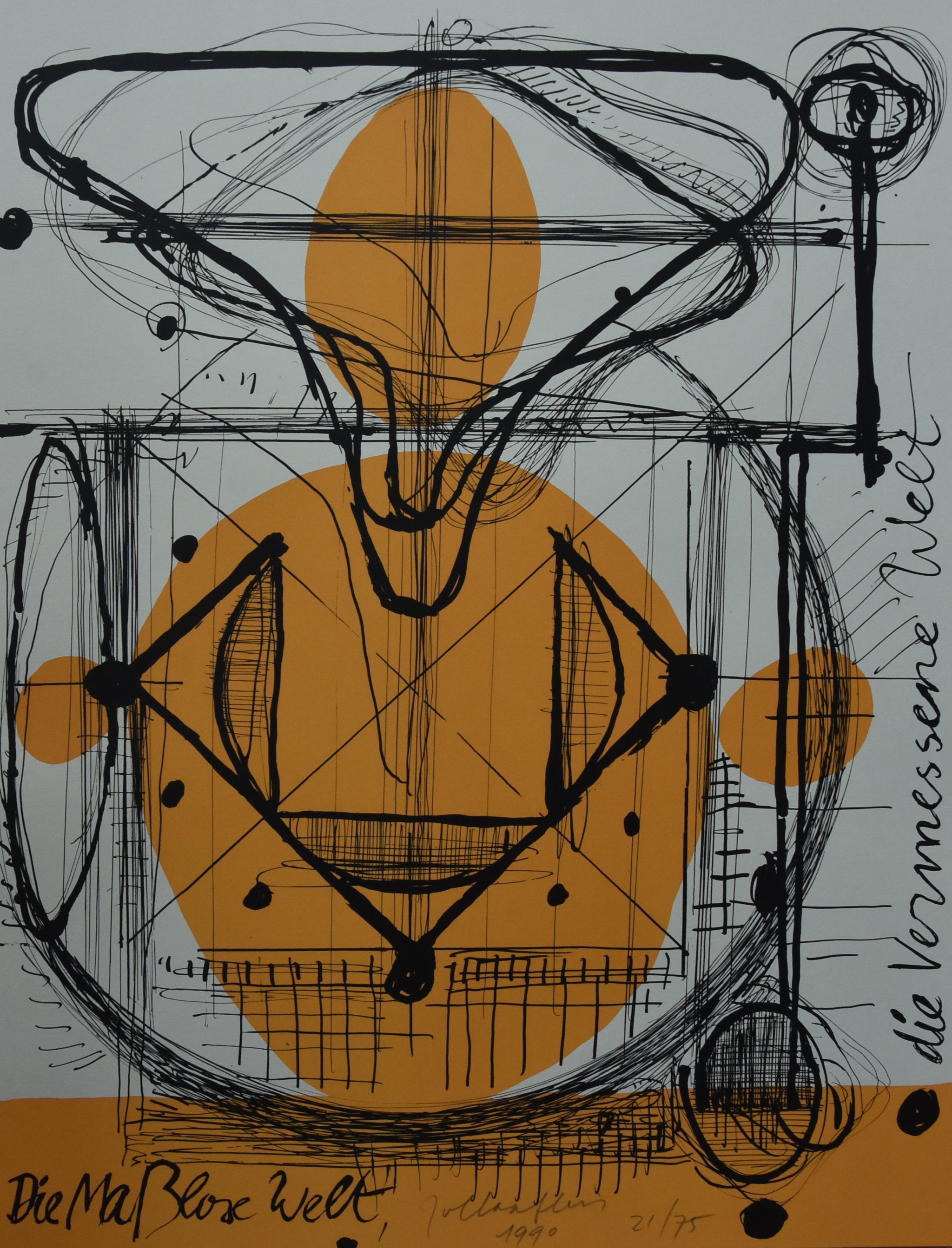 Joost van Haaften - #DIE MA BLOSE WELT# litho , gesigneerd/genummerd, mint kopen? Bied vanaf 40!