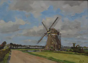AcheterEdzard Koning - Hollands landschap met molen.? Enchérissez de 150!