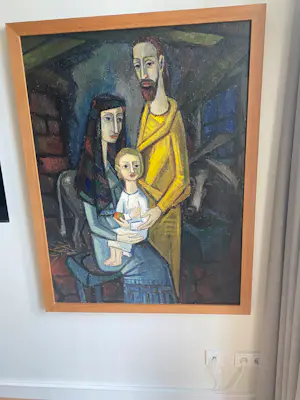 Willem Chabot - Jozef en Maria met kindje jezus en de ezel kopen? Bied vanaf 975!