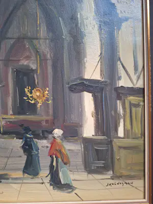 Jan Kelderman - Kerkgezicht interieur kopen? Bied vanaf 50!