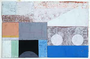 Henri Plaat - Gouache op papier, Abstract verkocht voor € 1!