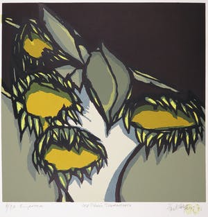 Fon Klement - Boardsnede, Les trois tournesols kopen? Bied vanaf 70!