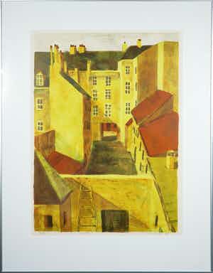 Jeroen Hermkens - Litho, Versailles, Ingelijst verkocht voor € 50!