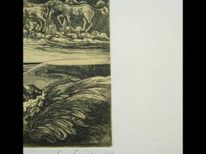 Niet of onleesbaar gesigneerd - Paarden Hemelvaart Ets. kopen? Bied vanaf 10!