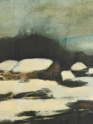 Albert Saverys - Winters rivierlandschap kopen? Bied vanaf 80!