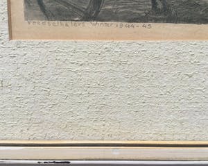 Dirk Boode - Voedselhalers winter 1944-45 | historische ets - ingelijst kopen? Bied vanaf 49!