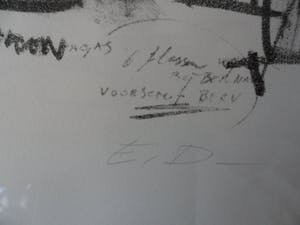 Hugo de Clercq - Litho - compositie : morgen drukken - 1982 kopen? Bied vanaf 50!