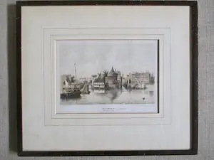 Willem Hekking Jr. - Litho Schreierstoren Buitenkant (Kamperhoofd) Amsterdam kopen? Bied vanaf 10!