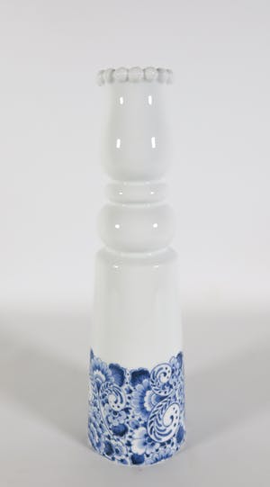 Marcel Wanders - Porseleinen vaas met parelrand en Delfts blauw decor kopen? Bied vanaf 1!