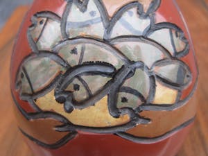 Niet of onleesbaar gesigneerd - Vis verkoopster kopen? Bied vanaf 10!