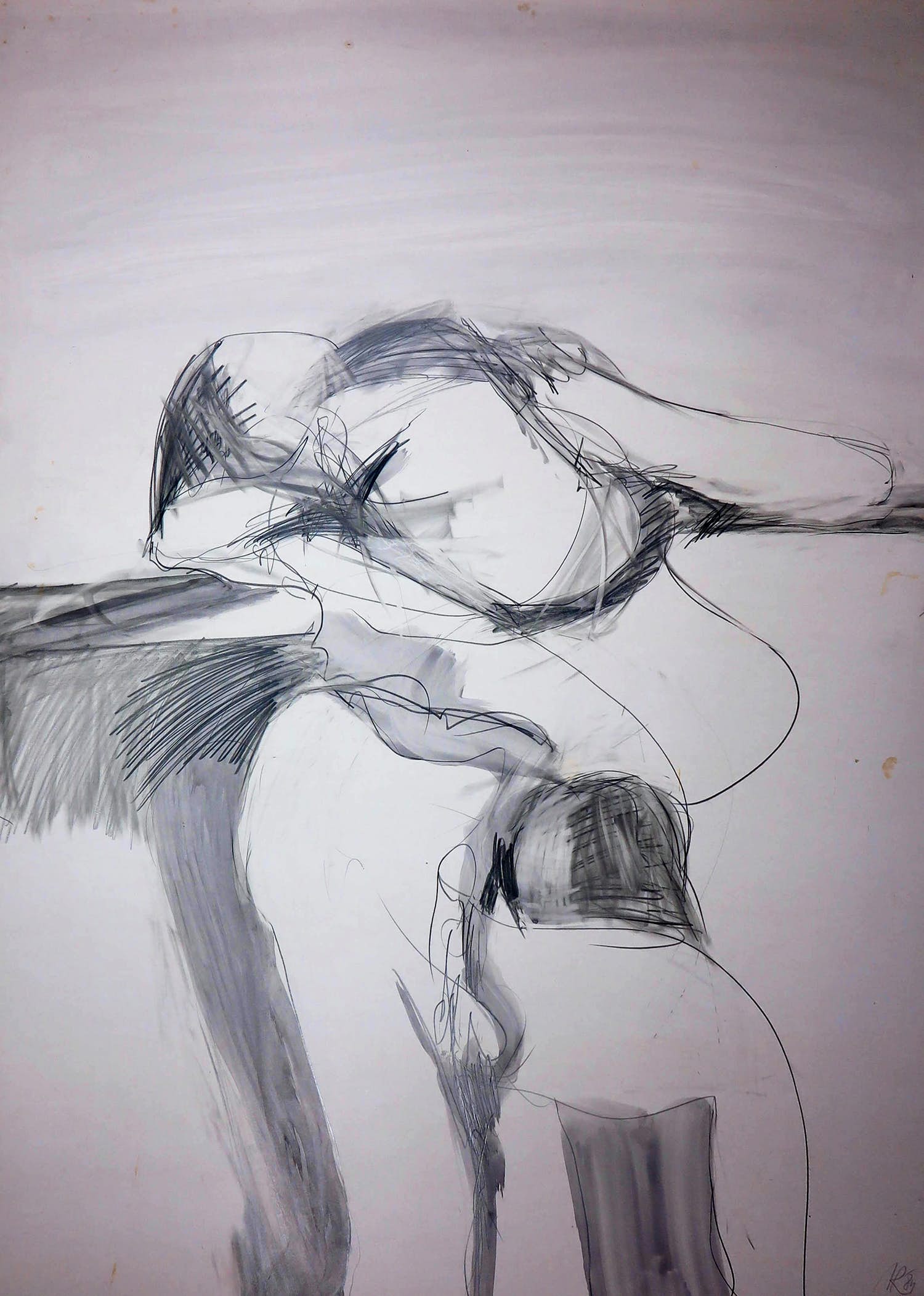 Aart Roos - Potloodtekening, Zonder titel kopen? Bied vanaf 1!