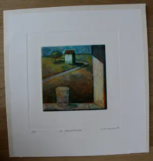 Elmar Gille - Ets/aquatint: 'La Partenza' kopen? Bied vanaf 90!