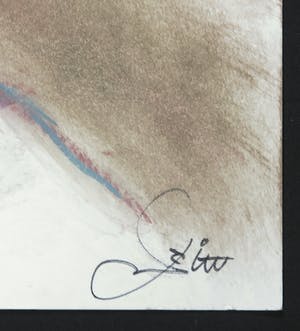 Franscz Witte - Gemengde techniek op papier, Zittend naakt kopen? Bied vanaf 1!