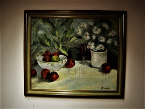 Niet of onleesbaar gesigneerd - omstreeks 1950 geschilderd olieverf stilleven kopen? Bied vanaf 1!