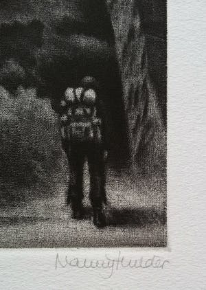 Nan Mulder - The letter, mezzotint ets kopen? Bied vanaf 35!