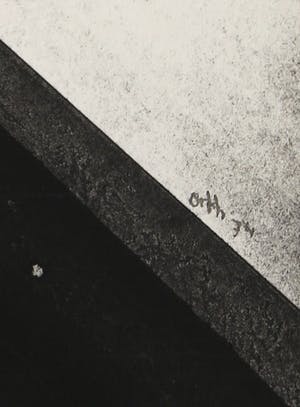 Ton Orth - Inkttekening, Abstract geometrische compositie kopen? Bied vanaf 50!