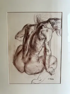 Alexander Repka - Rugaanzicht van zittende een vrouw kopen? Bied vanaf 100!