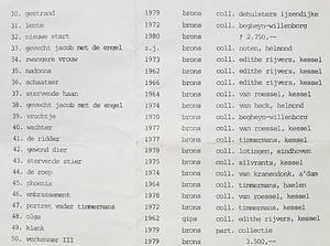 Wim Rijvers - Lente, bronzen beeld (unica, volledig gedocumenteerd) kopen? Bied vanaf 1295!