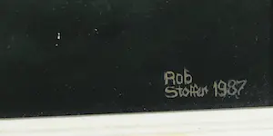 Rob Stoffer - Olieverf op paneel, Stormachtig landschap - Ingelijst kopen? Bied vanaf 1!